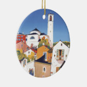 Vintage Ticino Tessin Canton Zwitserland Keramisch Ornament (Rechts)