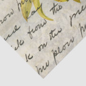 Vintage Tiger Lily Floral Ephemera ontkoppeling Tissuepapier (Detail)