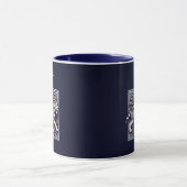 Vintage Tiger Marineblauw Mok (Midden)