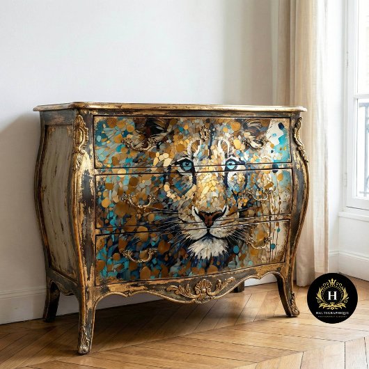Vintage Tijger Decoupage  Tissuepapier