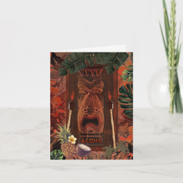Vintage Tiki Aloha Hawaïaans Luau Bedankt
