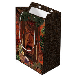 Vintage Tiki Aloha Hawaiaans Luau Verjaardagsfeest Medium Cadeauzakje