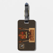 Vintage Tiki & Torch Aloha Hawaiian Bagagelabel (Achterkant verticaal)