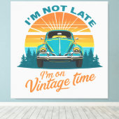 Vintage Time Ride Canvas Afdruk (Insitu (Houten vloer))