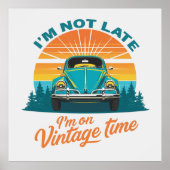 Vintage Time Ride Poster (Voorkant)