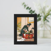 Vintage Tin Woodman Afbeelding Briefkaart (Staand voorkant)