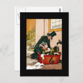 Vintage Tin Woodman Afbeelding Briefkaart (Voorkant / Achterkant)