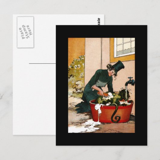 Vintage Tin Woodman Afbeelding Briefkaart (Voorkant / Achterkant)