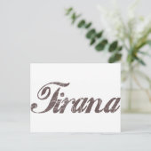 Vintage Tirana Briefkaart (Staand voorkant)