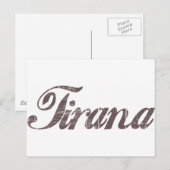 Vintage Tirana Briefkaart (Voorkant / Achterkant)