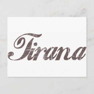 Vintage Tirana Briefkaart