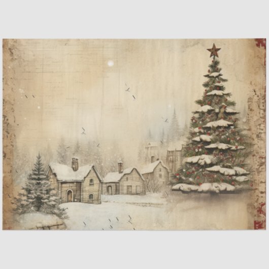 Vintage Tissue Paper Tissuepapier (Voorkant)