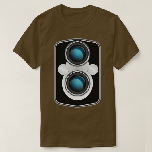 Vintage TLR Camera Face Plate T-shirt (Design voorkant)