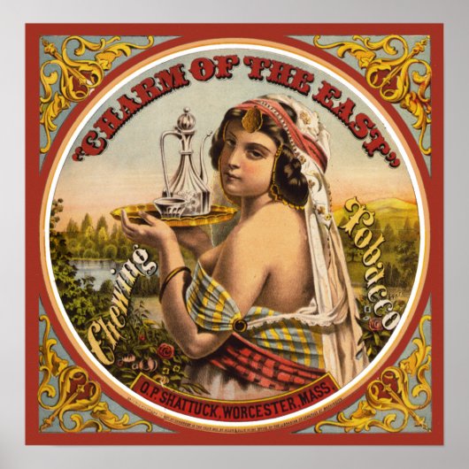 Vintage Tobacco Poster (Voorkant)