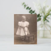 Vintage Toddler Briefkaart (Staand voorkant)