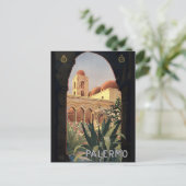 Vintage toerisme Palermo Sicilië Briefkaart (Staand voorkant)