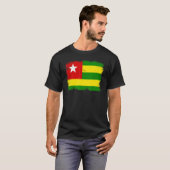 Vintage Togo Flag Togolese Independence Day T-shirt (Voorkant volledig)