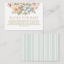 Vintage toile bloemenboeken voor baby baby shower