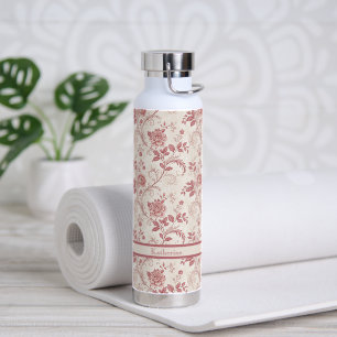 Vintage Toile De Jouy Stofnaam Patroon Waterfles