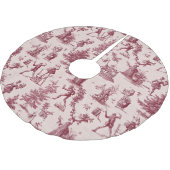 Vintage Toile Nutcracker Christmas Kerstboom Rok (Gekanteld)