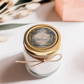 Vintage Toile Wedding Tapestry Romantic Woodland  Ronde Sticker