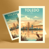Vintage Toledo Ohio Briefkaart