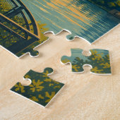 Vintage Toledo Ohio Silhouet Legpuzzel (Zijkant)