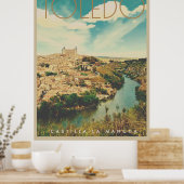 Vintage Toledo Travel Poster (Keuken)