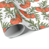 Vintage tomaat: Boerderij marktillustratie. Cadeaupapier (Rol Hoek)