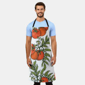 Vintage tomaat: Boerderij marktillustratie. Schort (Gedragen)