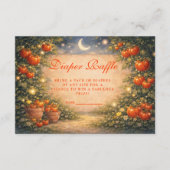 Vintage Tomato Garden Diapper Raffle Informatiekaartje (Voorkant)