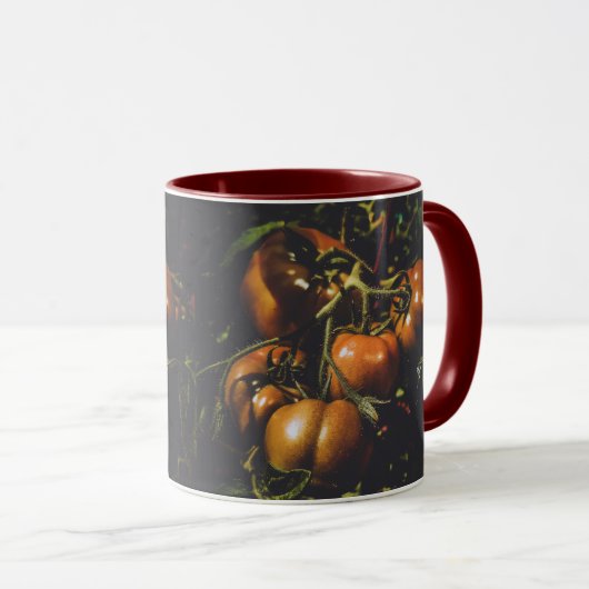 Vintage Tomato Rustic Farmhouse Moody Botanical Mok (Voorkant rechts)
