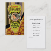 Vintage Tonic Poster Visitekaartje (Voorkant / Achterkant)