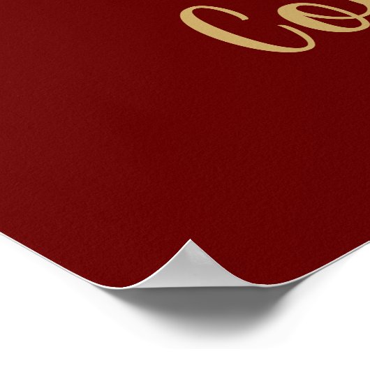 Vintage top-hoofddanser feliciteert Poster (Hoek)