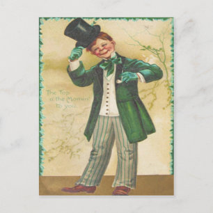 Vintage Top Of The Morning St. Patrick's Dag Kaart