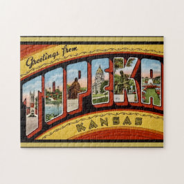 Vintage Topeka Kansas 11x14 Legpuzzel