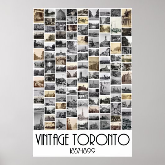 Vintage Toronto: Photographs from 1857-1899 Poster (Voorkant)