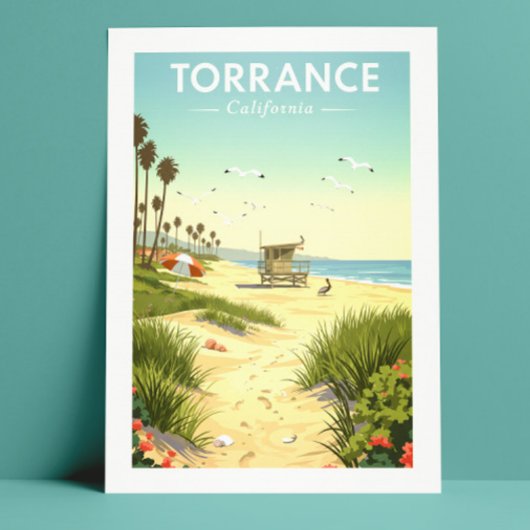 Vintage Torrance California Briefkaart
