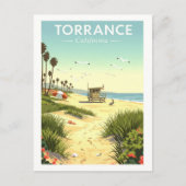 Vintage Torrance California Briefkaart (Voorkant)