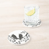 Vintage Tortelduifjes Onderzetters (Zijkant)