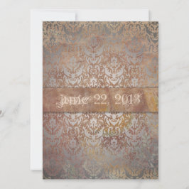 Vintage Toscaans Damast Italiaanse Elegantie Save The Date