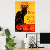 Vintage Tournee de Chat Noir - Zwarte Kat Poster (Thuiskantoor)