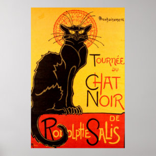 Vintage Tournee de Chat Noir - Zwarte Kat Poster