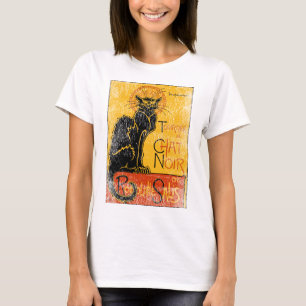 Vintage Tournee du Chat Noir Black Cat Halloween T-shirt