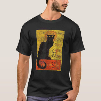 Vintage Tournee du Chat Noir Black Cat Halloween T-shirt