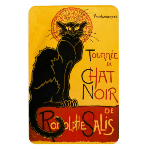 Vintage Tournée du chat Noir Theophile Steinlen Magneet