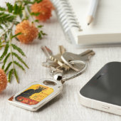 Vintage Tournée du chat Noir Theophile Steinlen Sleutelhanger (Zijkant)