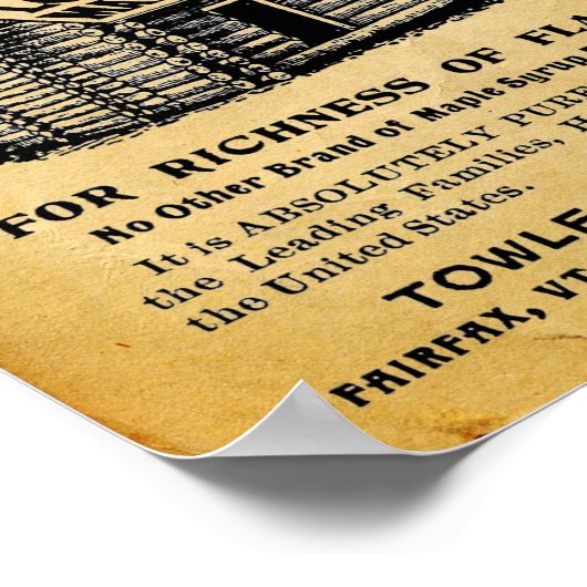 Vintage Towles Maple Syrup Print (Hoek)