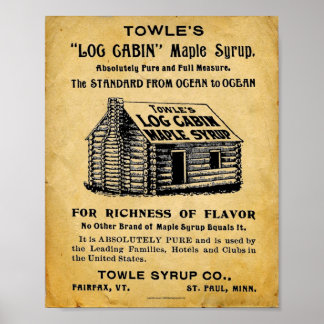 Vintage Towles Maple Syrup Print