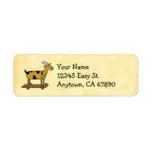 Vintage Toy Goat Custom Return Address Label